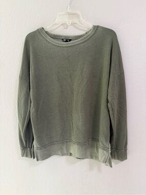 Buffalo David Bitton Olive Pullover Sweatshirt Relaxed Fit Size S
